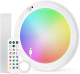 Combuh Battery Powered Overhead Light – Living Room Aesthetic Upgrade with Warm to Cool Color Tuning and Dimming Remote