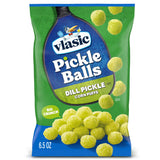 Vlasic Pickle Balls Dill Pickle Flavored Corn Puffs 6.5 oz – Light Airy Corn Puffs for Balanced Snacking and Portion Control