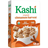 Kashi Organic Cinnamon Harvest Cereal – Less Processed Alternative to Sugary Cereals, 18oz Box