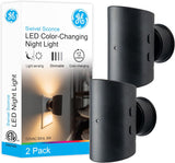 GE Vintage LED Night Light – Open Cage Outlet Cover for Hallway and Staircase, Cozy Home Accent with Photo Cell Sensor