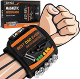 Lenski Magnetic Wristband Tool Belt – Portable Screw and Nail Organizer for Construction Job Sites, Builder's Helper
