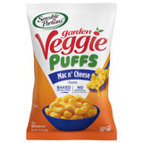 Sensible Portions Garden Veggie Mac & Cheese Puffs, 3.75 oz – Baked Veggie Snack with Calcium for Mindful Munching