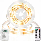 echosari Battery Operated Tape Light – Cool-to-Touch Accent Lighting for Kids Room and Play Area, Remote Dimming, 3.3ft