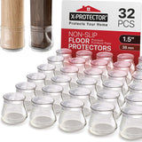 X-PROTECTOR Rubber Furniture Feet – Intentional Home Anchor, Neutral Clear Cup Grippers
