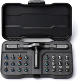 VMAN Ratchet Screwdriver Set – Uncluttered Workshop Essential, Streamlined 24-in-1 Driver
