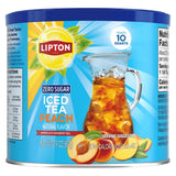 Lipton Peach Iced Tea Canister – 10-Quart Yield for Camping Trips and Outdoor Entertaining