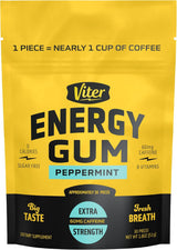 Viter Energy Sugar-Free Caffeine Gum – Unique Birthday Gift for Gym-Goers and Health-Conscious Friends
