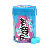 Trident Vibes SOUR PATCH KIDS Blue Raspberry Sugar-Free Chewing Gum – Beach Bag and Patio Companion, 4-Bottle 160 Count