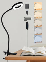 LampDepot USB Clip Lamp for College Dorm Study Setup – 550 Lumen CRI 90 Reading Light with Memory Function