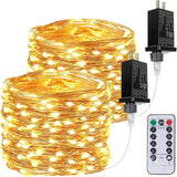 LumiWeave Safe LED String Lights 4.5V Low Voltage – UL588 Certified Plug in Fairy Lights with Timer and Memory for Sleep Night Light and Allergy Friendly Home