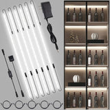 JUSJUBR Ultra-Thin LED Strip Lights for Home Aesthetic, Concealed Accent Lighting Behind Cabinet Lips