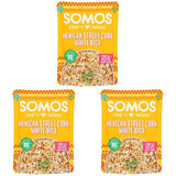 SOMOS Mexican Street Corn White Rice, 8.8 OZ – Ready-to-Eat Elote Rice for Backyard Cookouts and Tailgates