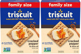 Triscuit Cracked Pepper & Olive Oil Crackers – Olive Oil Baked Cracker for Spinach Dip and Hummus Pairing