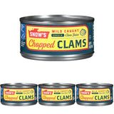 Snow's Ocean Chopped Clams 51 oz Can - Gluten Free 99% Fat Free Pantry Staple for Clean Eating Routines