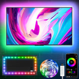 KSIPZE USB TV Backlight – Uncluttered Ambient Light for Minimalist Bedroom, Tool Free Install