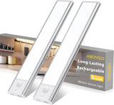 LumiGlow Motion Sensor Workshop Light – Hands Free Task Lighting for DIY Hobbyists, Magnetic 2 Pack