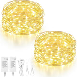 Mlambert Rechargeable Twinkle Lights Cool White – Clutter Free Ambient Lighting for Capsule Bedroom, Cordless Minimalist Design