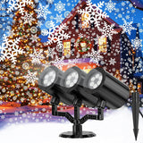 [Brand] Three-Head Snowflake Spotlight – Camping and Outdoor Dining Ambiance Light