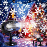 HolidaySnow One-Piece Snowfall Light – Less-Is-More Holiday Decor with Neutral Red or Black Finish, Remote-Controlled 270° Head