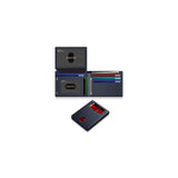 SERMAN BRAND Thin Leather Wallet – Less-is-More Everyday Carry, Uncluttered Pocket Profile in Carbon Fiber