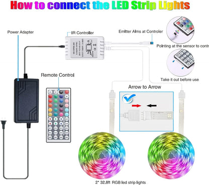 Tenmiro LED Strip Lights – Holiday Gift for Her, Cozy RGB Bedroom and Living Room Accent Lighting