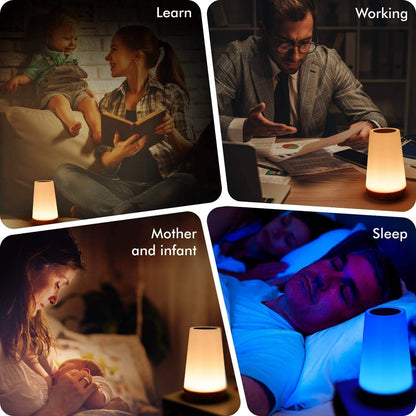 THAUSDAS Romantic Gift Night Light for Couples and Friends – 13 RGB Color Changing Touch Lamp with Timer for Valentine's Day and Anniversary