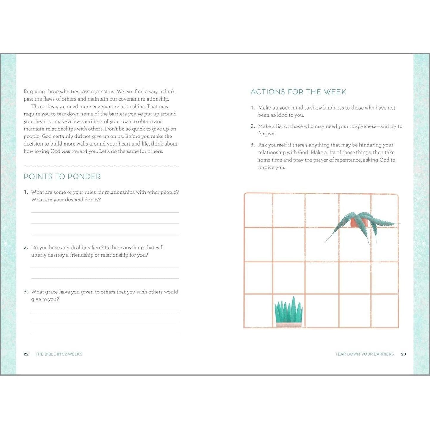 The Bible in 52 Weeks: A Yearlong Bible Study for Women – Weekly Guided Study Plan for New Believers Starting Scripture Reading