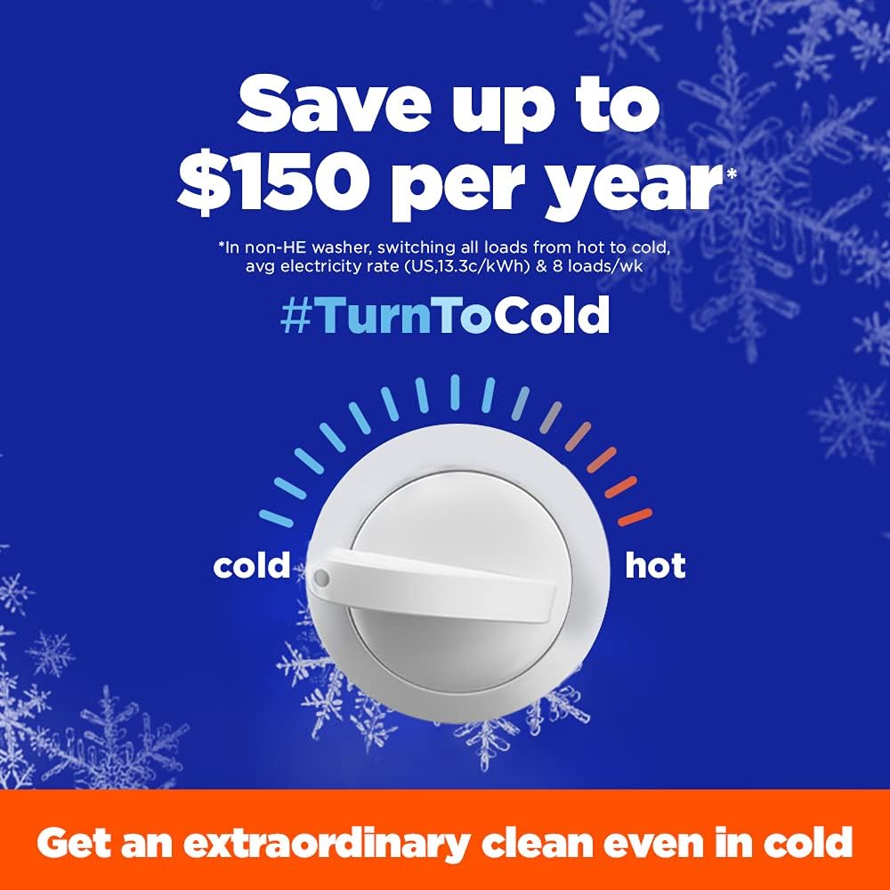 Tide PODS Concentrated Laundry Pacs for Efficient Households Washing Daily – One Pod One Load