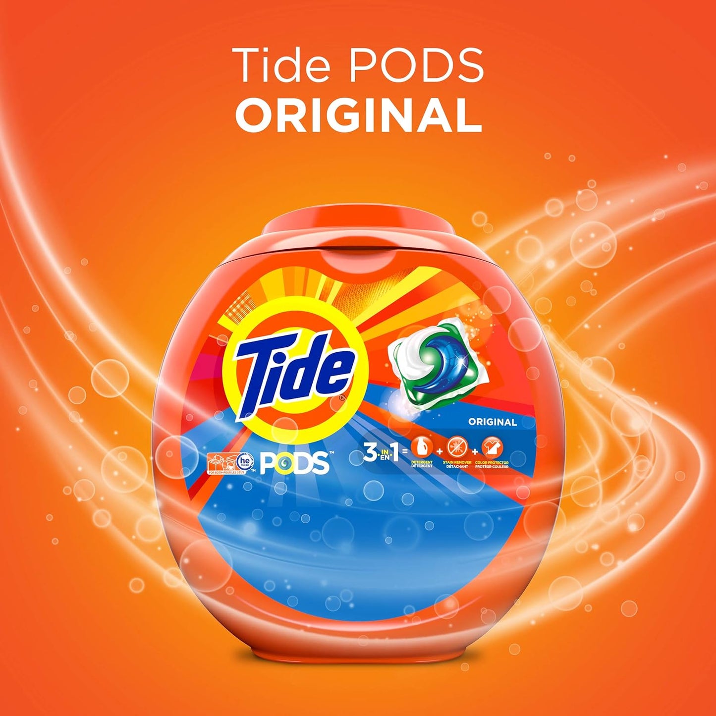 Tide PODS Concentrated Laundry Pacs for Efficient Households Washing Daily – One Pod One Load