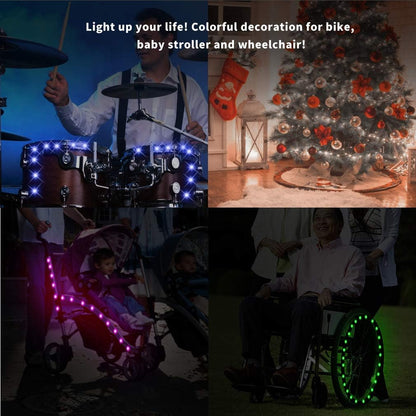 TINANA Spoke Light Set – Bright LEDs for Group Rides, Evening Leisure Rides, and Outdoor Cycling Events