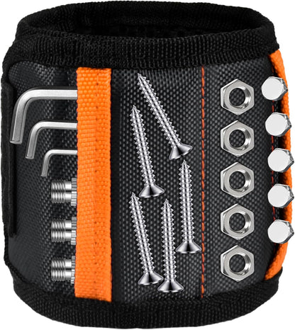 Tmacker Magnetic Wristband – Secure Screw and Bolt Holder for Auto Mechanics Working Under Cars and in Tight Engine Bays