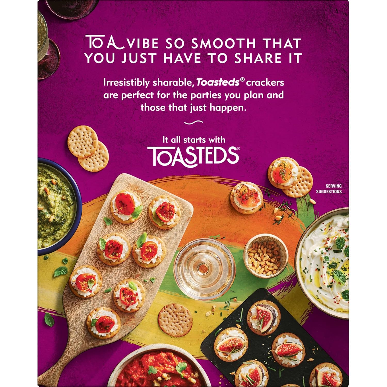 Toasteds Cracker Collection – Holiday Entertaining Gift for the Cheese Board Enthusiast, 12oz Box