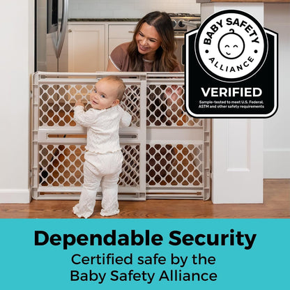 Toddleroo by North States Supergate Ergo Baby Gate – Adjustable 26 to 42 Inch Safety Gate to Block Stairways and Doorways