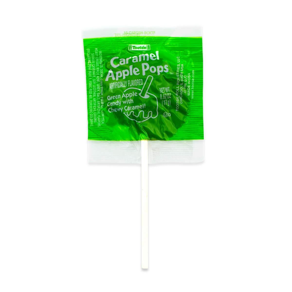 Tootsie Roll Caramel Apple Lollipops – Nostalgic Birthday Gift for Sweet-Loving Friends, 48 Count Box