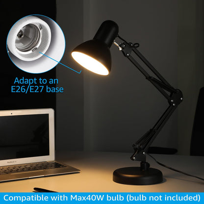 TORCHSTAR Clamp Desk Lamp with Base – Practical Holiday Gift for Remote Workers, Students, and Creatives