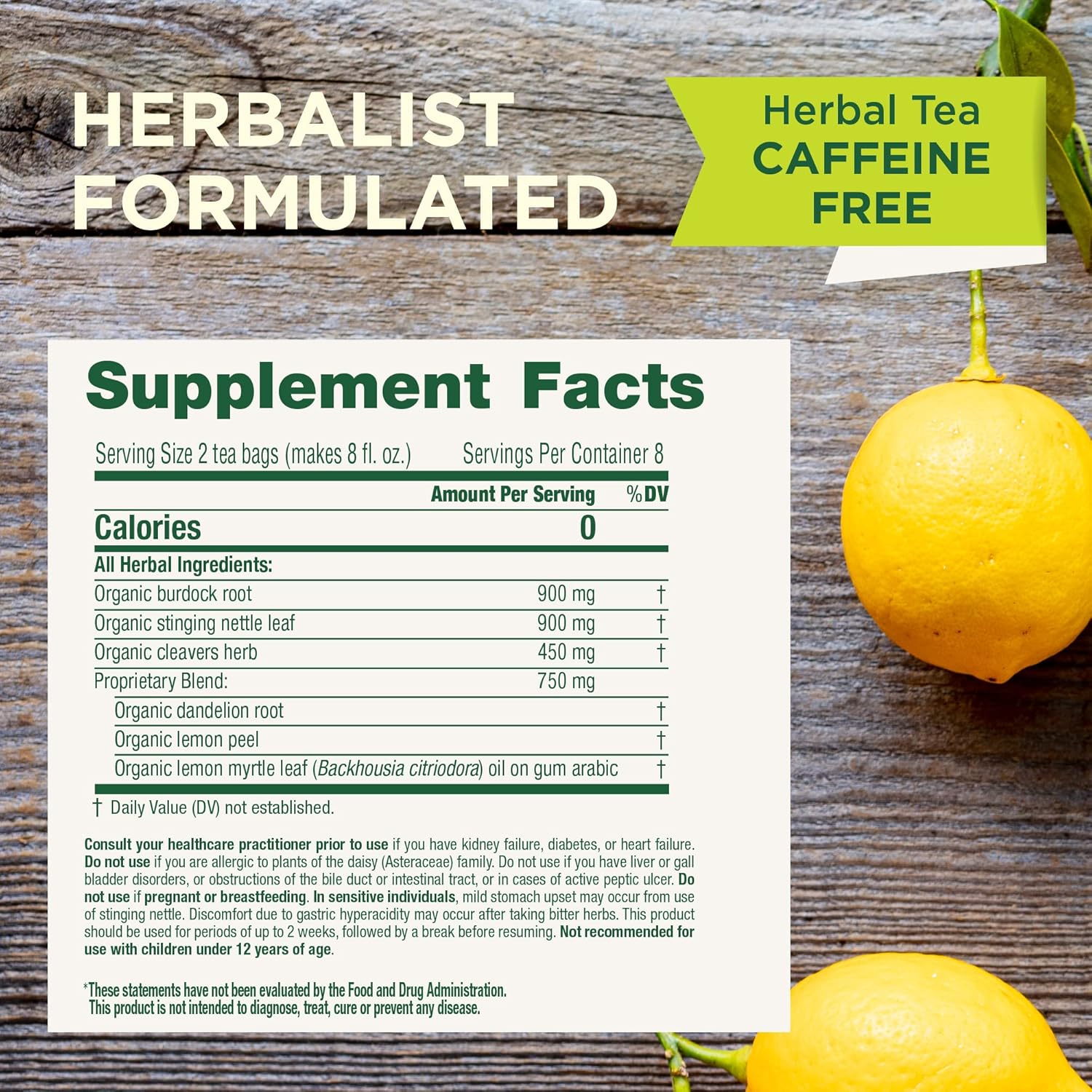 Traditional Medicinals Detox Lemon Blend – Post-Meal Digestive Cup for Busy Workdays, 16 Bags