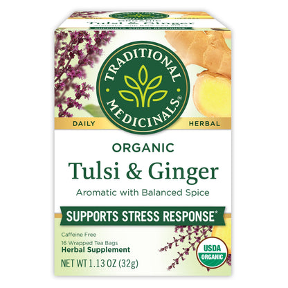 Traditional Medicinals Lemon Balm Tea Bags – Neutral Toned Wellness Staple for the Uncluttered Tea Shelf