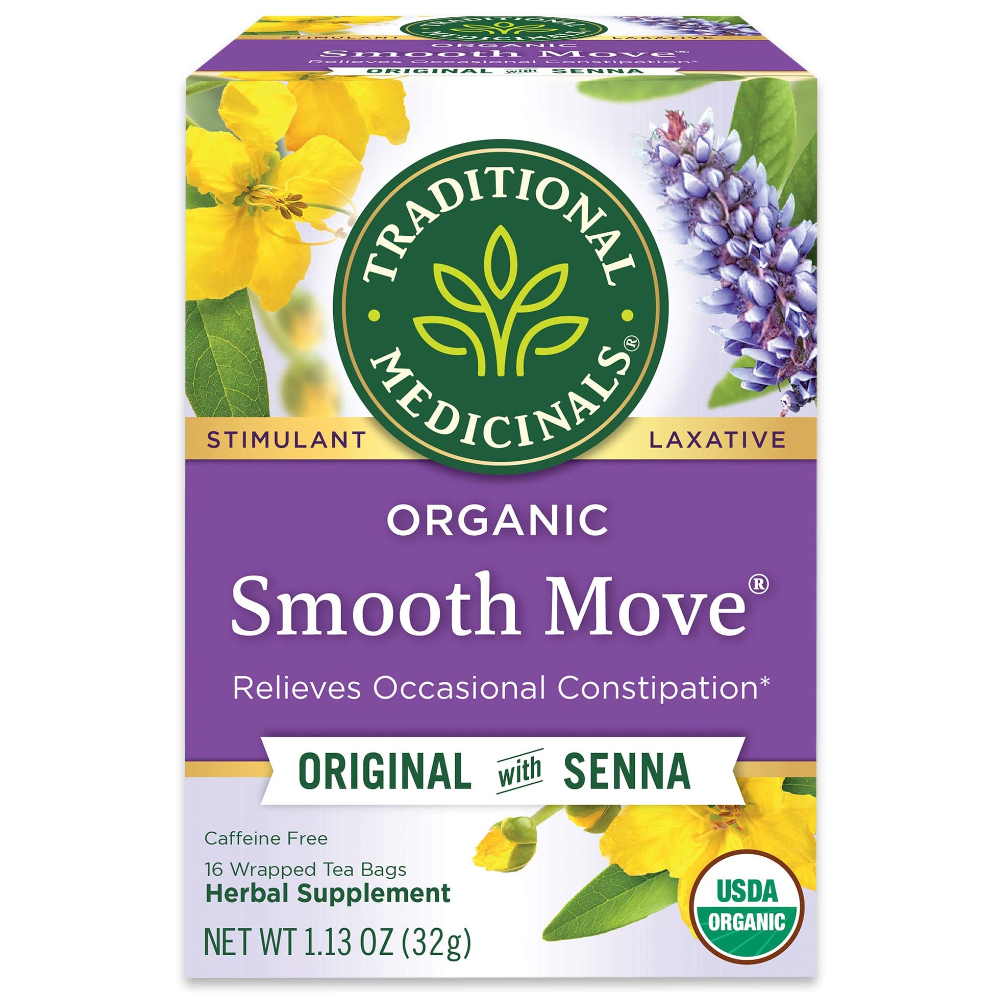 Traditional Medicinals Smooth Move – Streamlined Organic Laxative Tea with No Unnecessary Additives
