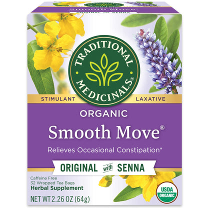 Traditional Medicinals Smooth Move – Streamlined Organic Laxative Tea with No Unnecessary Additives
