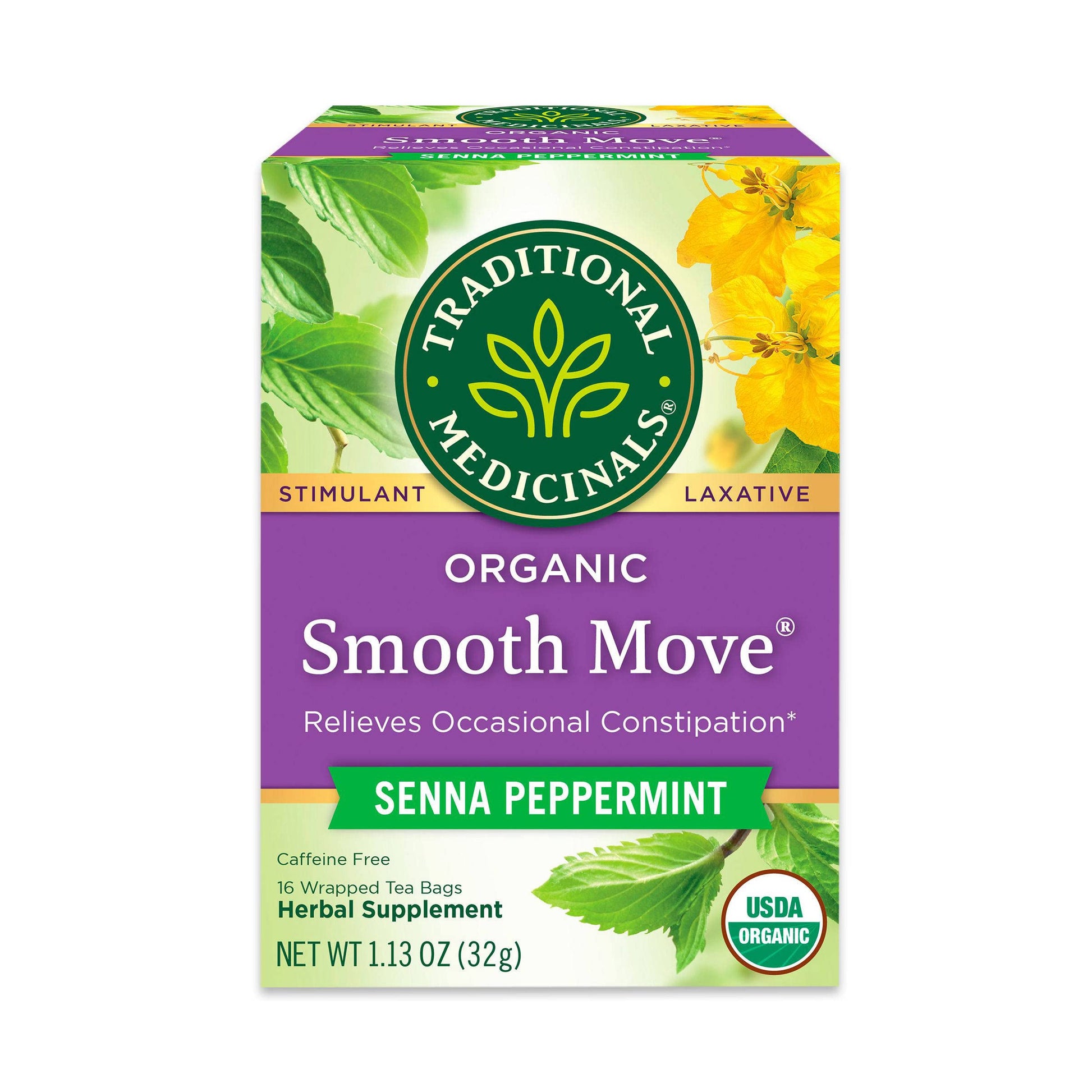 Traditional Medicinals Smooth Move – Streamlined Organic Laxative Tea with No Unnecessary Additives