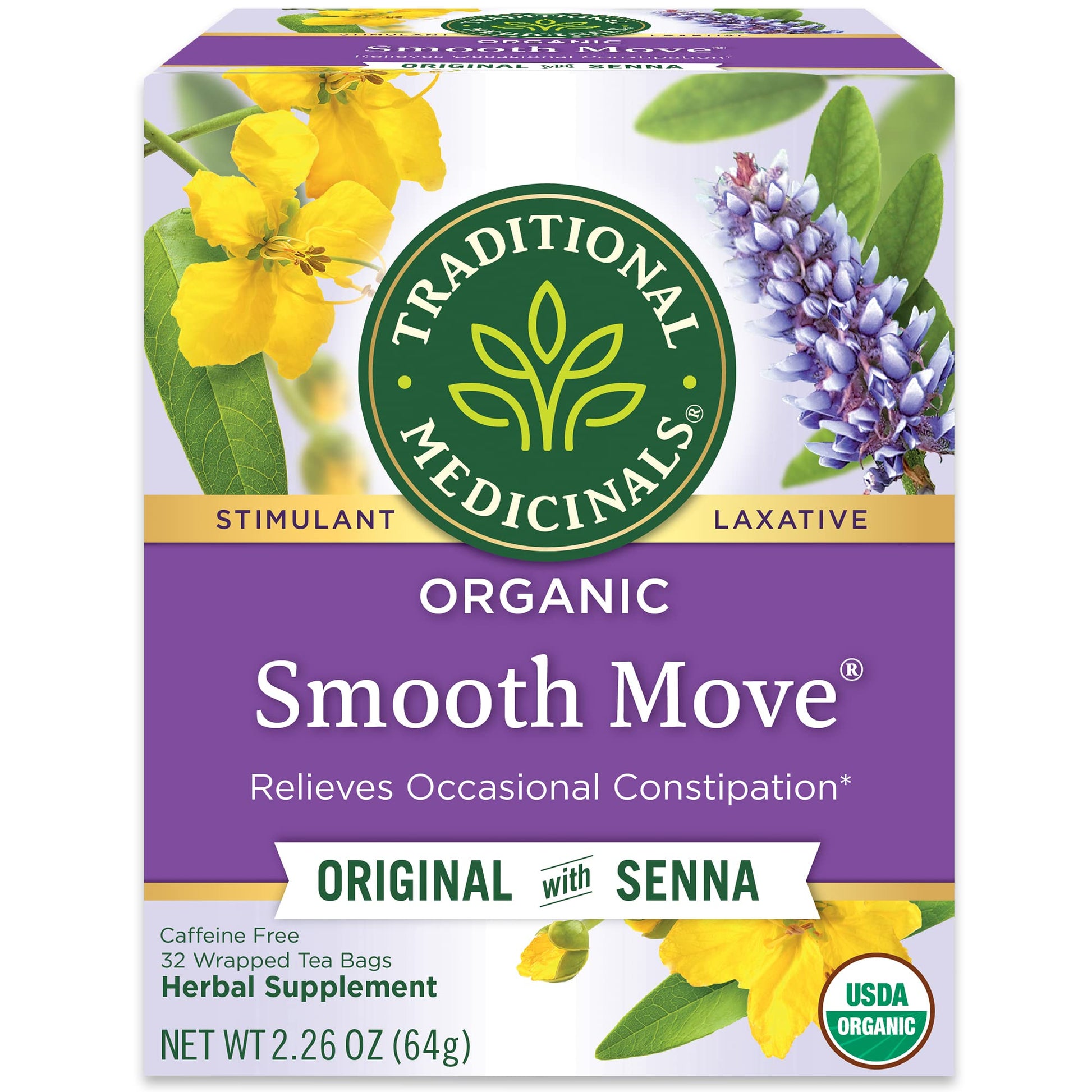 Traditional Medicinals Smooth Move – Streamlined Organic Laxative Tea with No Unnecessary Additives