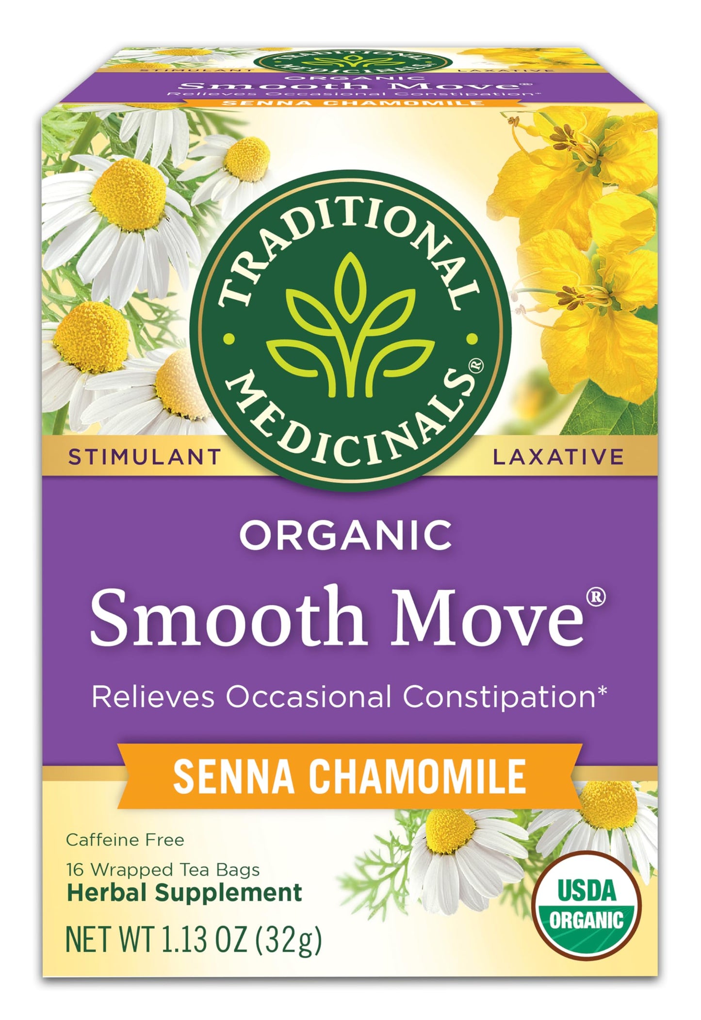 Traditional Medicinals Smooth Move – Streamlined Organic Laxative Tea with No Unnecessary Additives