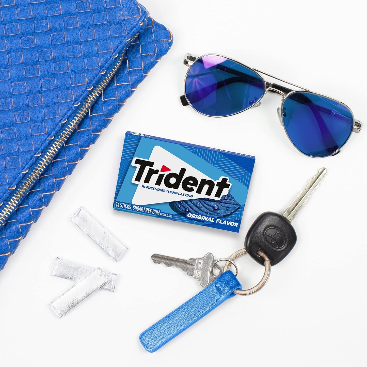 Trident Bubblegum Sugar-Free Gum – Shareable Sticks for Playdates and Road Trips