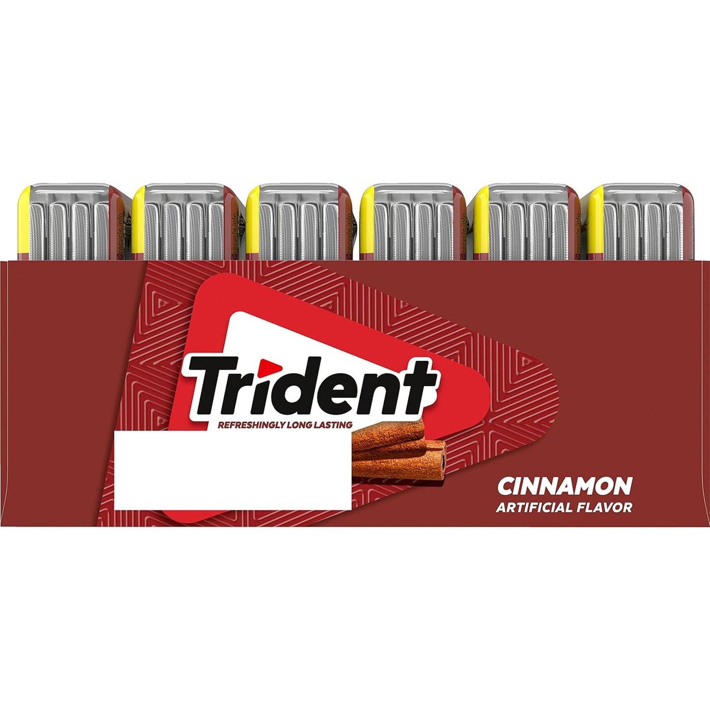 Trident Spearmint Chewing Gum – Car Cup Holder Travel Pack for Road Trips and Business Errands