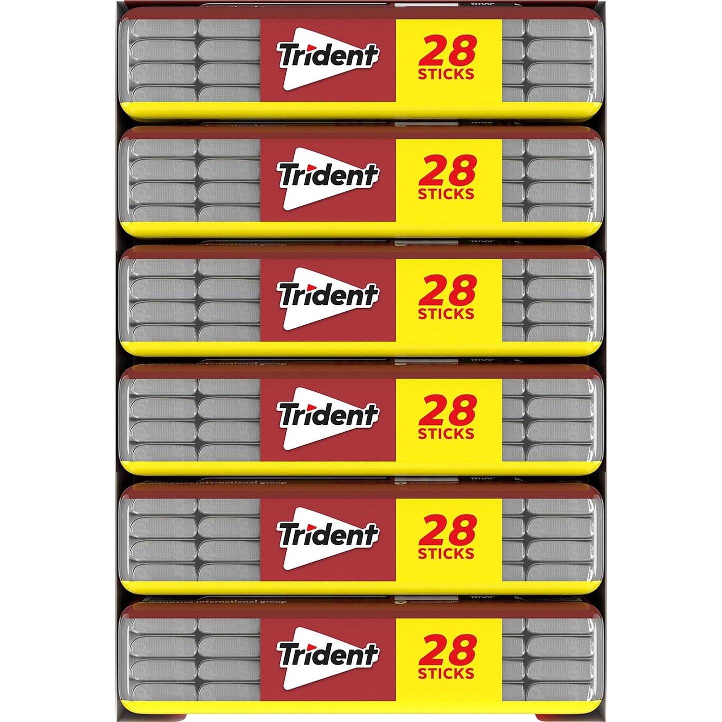 Trident Spearmint Chewing Gum – Car Cup Holder Travel Pack for Road Trips and Business Errands