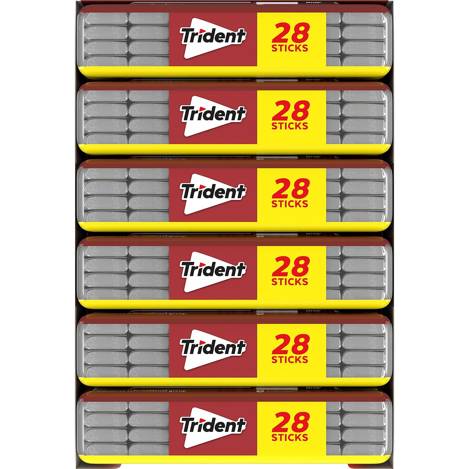 Trident Spearmint Chewing Gum – Car Cup Holder Travel Pack for Road Trips and Business Errands