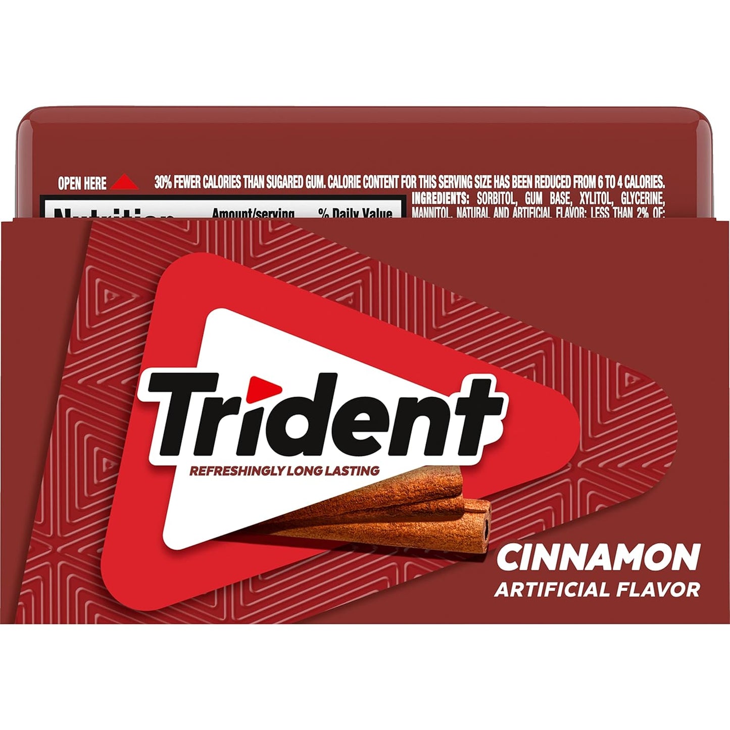 Trident Spearmint Chewing Gum – Car Cup Holder Travel Pack for Road Trips and Business Errands