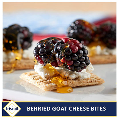 Triscuit Cracked Pepper & Olive Oil Crackers – Olive Oil Baked Cracker for Spinach Dip and Hummus Pairing