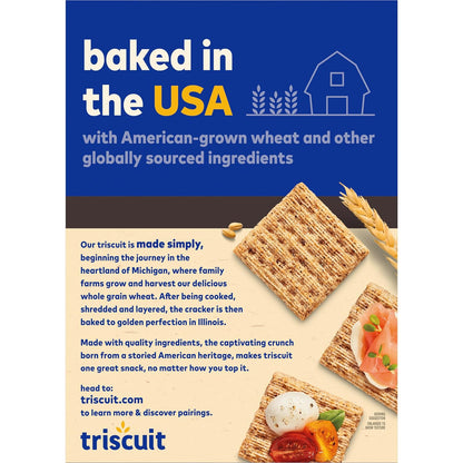 Triscuit Cracked Pepper & Olive Oil Crackers – Olive Oil Baked Cracker for Spinach Dip and Hummus Pairing
