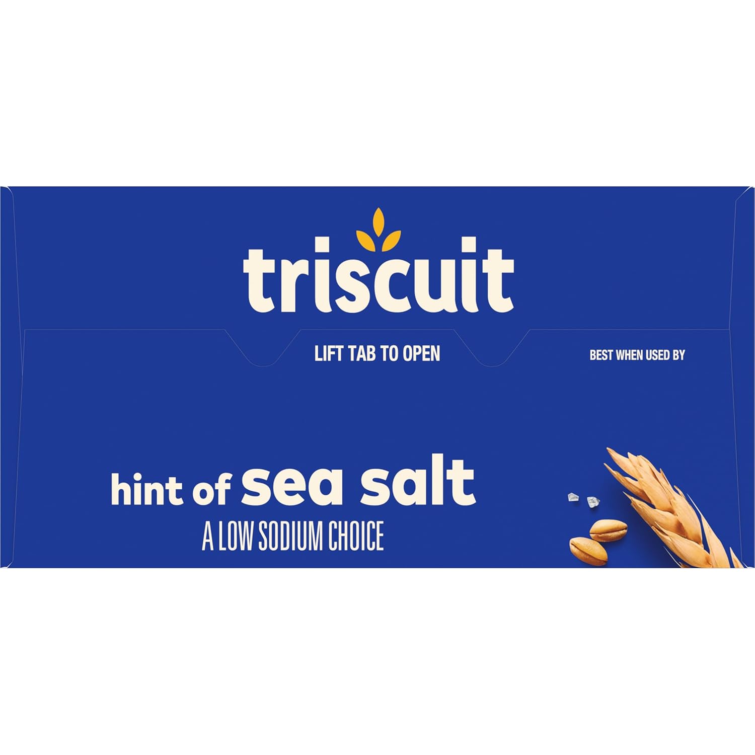 Triscuit Hint of Sea Salt Whole Grain Crackers – Family Pantry Staple for Packing Lunches on Busy Mornings